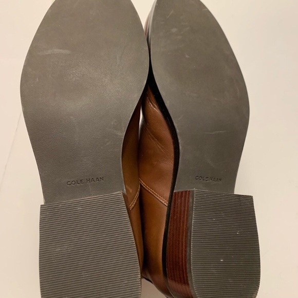 Cole Haan Grand Chestnut Brown Leather Boots EUC - Picture 6 of 8